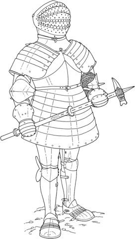 Dangerous Knight  Coloring Page